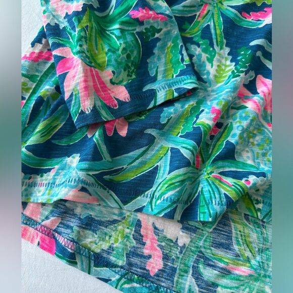 Lilly Pulitzer | Etta Cotton Long Sleeve Sweet Escape Printed Top Small - Picture 5 of 7